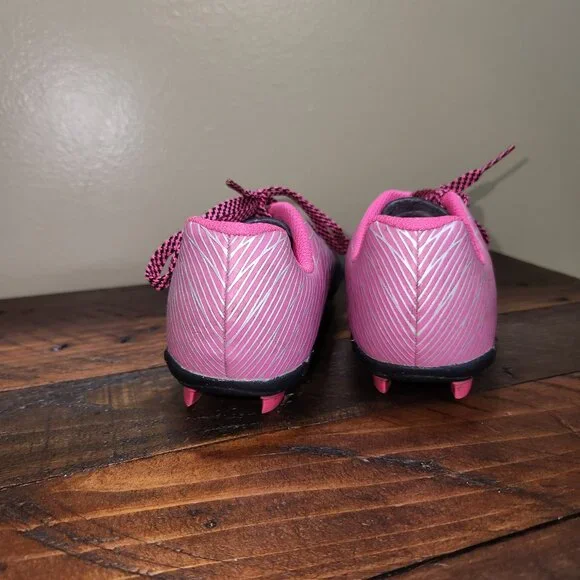 DSG Pink and Silver Soccer Cleats  Girls Size 13 - Picture 7 of 15